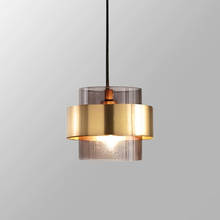 Gray Glass Pendant Light Dining Room Restaurant Light Hanging Lamp Kitchen Decor Home Nordic Indoor Bedroom LED Lighting Fixture 2024 - buy cheap