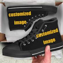 NOISYDESIGNS Men's Vulcanized Customized Printing Shoes Men's Sneakers High Top Women Casual Teen Boys Canvas Shoes Dropshipping 2024 - buy cheap