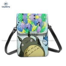 Totoro bolsa de ombro mulher moda saco do telefone móvel sacos de negócios de couro vintage 2024 - compre barato