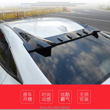 Для Honda Civic 10th 2016-2018 ABS пластик Неокрашенный задний спойлер на крыло, крышу багажник для губ Крышка для ботинка автомобиля Стайлинг 2024 - купить недорого