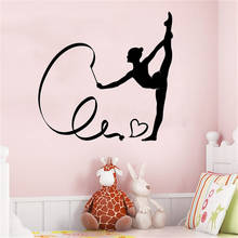 Interesting Gymnast Silhouette Girl Wall Sticker For Home Girls Kids Room Decoration Wall Decoration Vinyl  ph306 2024 - buy cheap