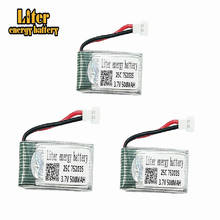 3 uds 3,7 V 500mAh 25C Dron recargable batería de Lipo de 752035 para RC Drone E33 E33C H99W KY101 H31 H6C H98 H107 Quadcopter 2024 - compra barato