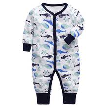 2019 Fashion Baby girl Romper Newborn rompers Baby Boy Girl Romper Long Sleeve Infant Jumpsuits Soft Cotton Baby Clothes Pajamas 2024 - buy cheap