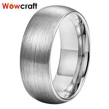 Classic 6mm 8mm Mens Womens Tungsten Ring Wedding Brushed Engagement Rings Comfort Fit 2024 - buy cheap