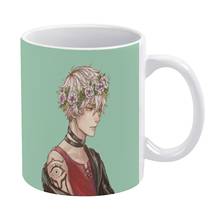 [Desconhecido] místico mensageiro branco caneca de café caneca chá da tarde copos de natal caneca cerâmica 330ml para o café saeran saeran choi m 2024 - compre barato