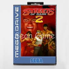 Elevata prestazione 16 Bit MD Game Card for Sega Mega Drive Streets 2 Of Rage Cover With Retail Box 2024 - buy cheap