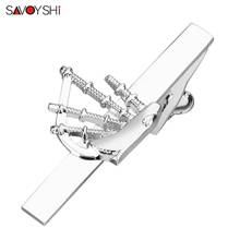 SAVOYSHI Novelty Bagpipe Music Tie clips for mens High Quality Business Shirt Tie Bar Necktie Pin Clasp Clamp Men Jewelry Gift 2024 - buy cheap