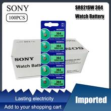 100pcs New Sony 100% 1.55V 364 SR621SW V364 SR60 SR621 AG1 Watch Battery Button Coin Cell Batteries MADE IN JAPAN 2024 - buy cheap