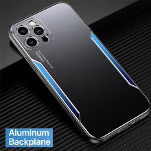 Funda trasera de Metal de aluminio mate de lujo para iPhone 12 11 Pro Max Mini iPhone 7 8 SE 2020 X XS XR, carcasa dura a prueba de golpes 2024 - compra barato