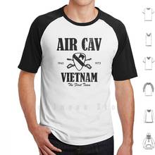 Air cavs vietnam-a primeira equipe (subjugado) (afligido) t camisa de algodão diy tamanho grande S-6xl exército dos eua soldado de cavalaria veterano 2024 - compre barato