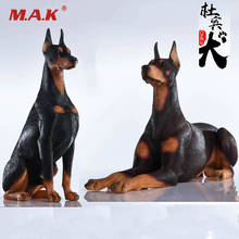 1/6 Scale Animal model JxK004 Doberman Pinschers Dog Animal Model Toys Gift for 12inches action figure scene Acces collection 2024 - buy cheap