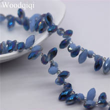 100pcs 6x12mm teardrop Shape Beads Colorful Glass Crystal Beads for Jewelry Necklace 2024 - buy cheap