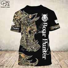 Wild Hog Hunting Camo 3d all over Printed men t shirt Harajuku Fashion Short sleeve shirt summer streetwear Unisex tshirt tops 2024 - buy cheap