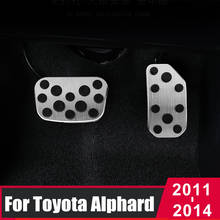 Car pedal cover Accelerator brake pedal Cover steel pads Interior Refit For Toyota Alphard 2011-2014 2015 2016 2017 2018 2019 2024 - buy cheap