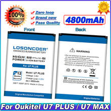 LOSONCOER 4800mAh For Oukitel U7 PLUS High Quality Battery 2024 - buy cheap