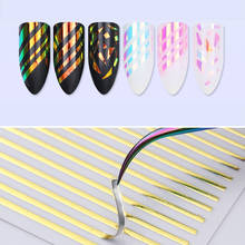 Gold Silver 3D Nail Sticker Metal Strip Tape Multi-size Adhesive Stripe Lines DIY Foil Tips  Nail Art Decals 2024 - buy cheap