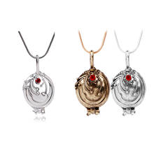 Wholesale 24PCS/Lot The Vampire Diaries Elena vervain Necklace Locket Pendant Plated For Men Women Gifts Jewelry Dropshipping 2024 - buy cheap