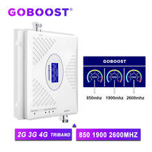 GOBOOST signal amplifier gsm 2g 3g 4g cdma 850 pcs 1900 lte 2600 4g signal booster cellular mobile phone internet 1700 1800 4g 2024 - buy cheap