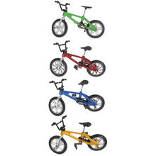 Bicicleta artesanal para brincadeira de bonecas, mini bicicleta de plástico para crianças, acessórios para brincadeira de casa de bonecas 2024 - compre barato