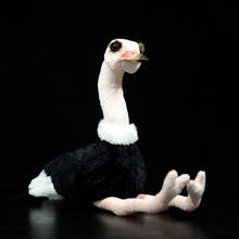 Suporte de pelúcia com desenho fofo, boneco de pelúcia tipo us, simulação, avestruz comum, adorável, presente para meninas e crianças 2024 - compre barato