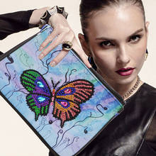 5D Diamond Painting Butterfly Flower Leather Crossbody Chain Bags DIY Diamond Embroidery handbag Bag Purse Pouch 2024 - buy cheap