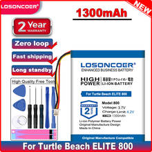 Аккумулятор LOSONCOER P803040 1300 мА ч, для гарнитуры Turtle Beach ELITE 800, 800X 2024 - купить недорого