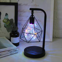 Ретро 3D полые алмазные настольные лампы, светодиодсветодиодный романтические настольные лампы для девочек, спальни, USB, художественный декор, прикроватный ночник на день рождения, Рождество, подарок, ночники 2024 - купить недорого