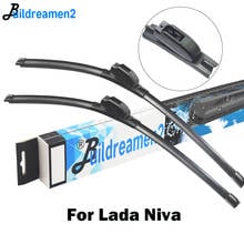 Buildreamen2 For Lada Niva 1976-2012 Car Wiper Blade Rubber Front Windshield Wiper Accessories 2024 - buy cheap