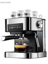 Máquina de café expreso para el hogar, máquina de café semiautomática de 20bar, capuchino, 220V, vaporizador de leche italiano con Panel táctil 2024 - compra barato