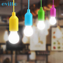 Luz colgante con cordón de colores para decoración del hogar, bombilla LED portátil de iluminación Retro, tienda de campaña, luz nocturna 2024 - compra barato