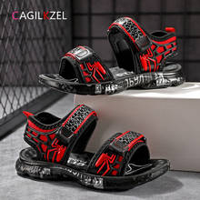 CAGILKZEL New Summer Sandals For Boys Fashion Casual Sandalias Kids Shoes Non-slip Soft Bottom Leather Boys Children Sandals 2024 - buy cheap