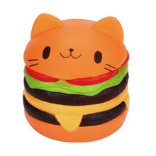 Cute Kawaii Hamburger Squeeze Toys Squishy Squishi Antistress Funny Gadgets Squishies Anti Stress Interesting Toys For Children 2024 - buy cheap