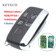 Keyecu-mando a distancia para coche, 5 botones, 315/433MHZ, para Land Rover LR2 LR4 2012-2015,Evoque /Sport 2012-2017 FCC ID: KOBJTF10A 2024 - compra barato