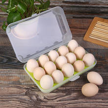 15 Grids Egg Storage Box Egg Containers Kitchen Refrigerator Box Eggs Plastic Dispenser Airtight Fresh Preservation Kitchen Tool 2024 - buy cheap