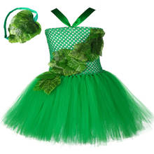 Poison Ivy Tutu Dress Emerald Green Fairy Girls Birthday Party Dress Child Fancy Dress Kids Carnival Halloween Cosplay Costumes 2024 - buy cheap