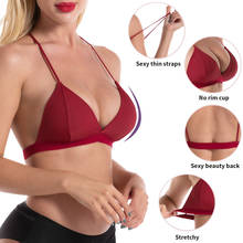 Sujetador BH de encaje sin tirantes para mujer, ropa interior femenina, bralette, top corto, push up, sexy 2024 - compra barato