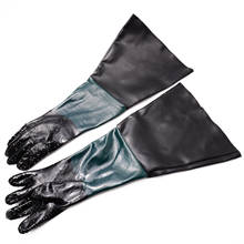 1 par de guantes vinilo PVC blando de guantes de arenado 60cm para chorro de arena de máquina de chorro de arena 2024 - compra barato