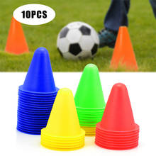 10 pçs marcador de treinamento de futebol sinal balde cone estrada obstáculos roadblocks sal99 2024 - compre barato