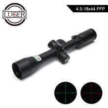 LUGER 4.5-18x44 FFP Optic Sight Rifle Scope Mil Dot Illumination Reticle Side Parallax Focus Collimator Sight Hunting Scope 2024 - buy cheap