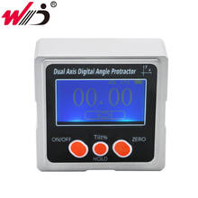 Aluminum Alloy Digital Bevel Box Dual Axis Digital Angle Gauge Finer With 3- sides Magnets Angle Meter Digital  Angle Gauge 2024 - buy cheap