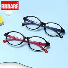 RBRARE-gafas redondas con montura para niños, lentes de luz azul, de diseñador de marca, antiazul 2024 - compra barato