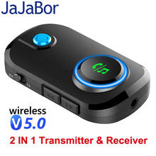 JaJaBor Bluetooth Car Kit MP3 Player Audio Receiver Transmitter 2 IN 1 Mini 3.5mm Jack AUX Stereo Music Wireless Adapter 2024 - buy cheap
