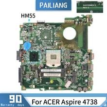 Placa base probada para ordenador portátil ACER, tarjeta madre MBR9Y0600 para ACER Aspire 4738, DA0ZQ9MB6C0 HM55 2024 - compra barato