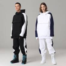 Traje de esquí para hombre y mujer, chaqueta de Snowboard impermeable a prueba de viento y pantalones de esquí, traje de esquí al aire libre, traje de nieve cálido y transpirable para invierno 2024 - compra barato