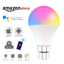15W 85-260V Smart Bulb Light WiFi LED Magic Lamp RGB Smart Light Bulb B22 E27 Dimmable Voice Control Work With Alexa Google Home 2024 - buy cheap