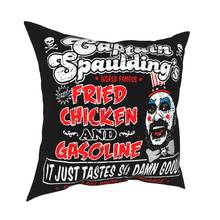 Funda de almohada de capitán Spaulding, con estampado de doble cara, pollo frito y gasolina, decorativa para el hogar 2024 - compra barato