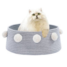 Warm Pet House Bed Nest Creative Pompom Decor Pet Nest Pet Cave For Dogs Puppy Cats Kittens Pet Supplies Four Seasons Universal 2024 - buy cheap