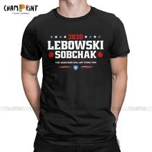 Men's T-Shirts Lebowski Sobchak 2020 Novelty 100% Cotton Tee Shirt Short Sleeve The Big Lebowski Dude T Shirt Clothing Plus Size 2024 - buy cheap