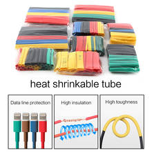 164PCS PVC Heat Shrink Tube Set Heat Shrinking Tubing Tube Repair Cable Color Wire Cable Insulation Sleeve 2024 - buy cheap