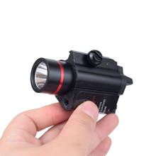 Lanterna com conjunto de luz laser para pistola, armas táticas, ar15, m4, m16, rifle, lanterna, com interruptor traseiro, tamanho quase cheio, arma 2024 - compre barato
